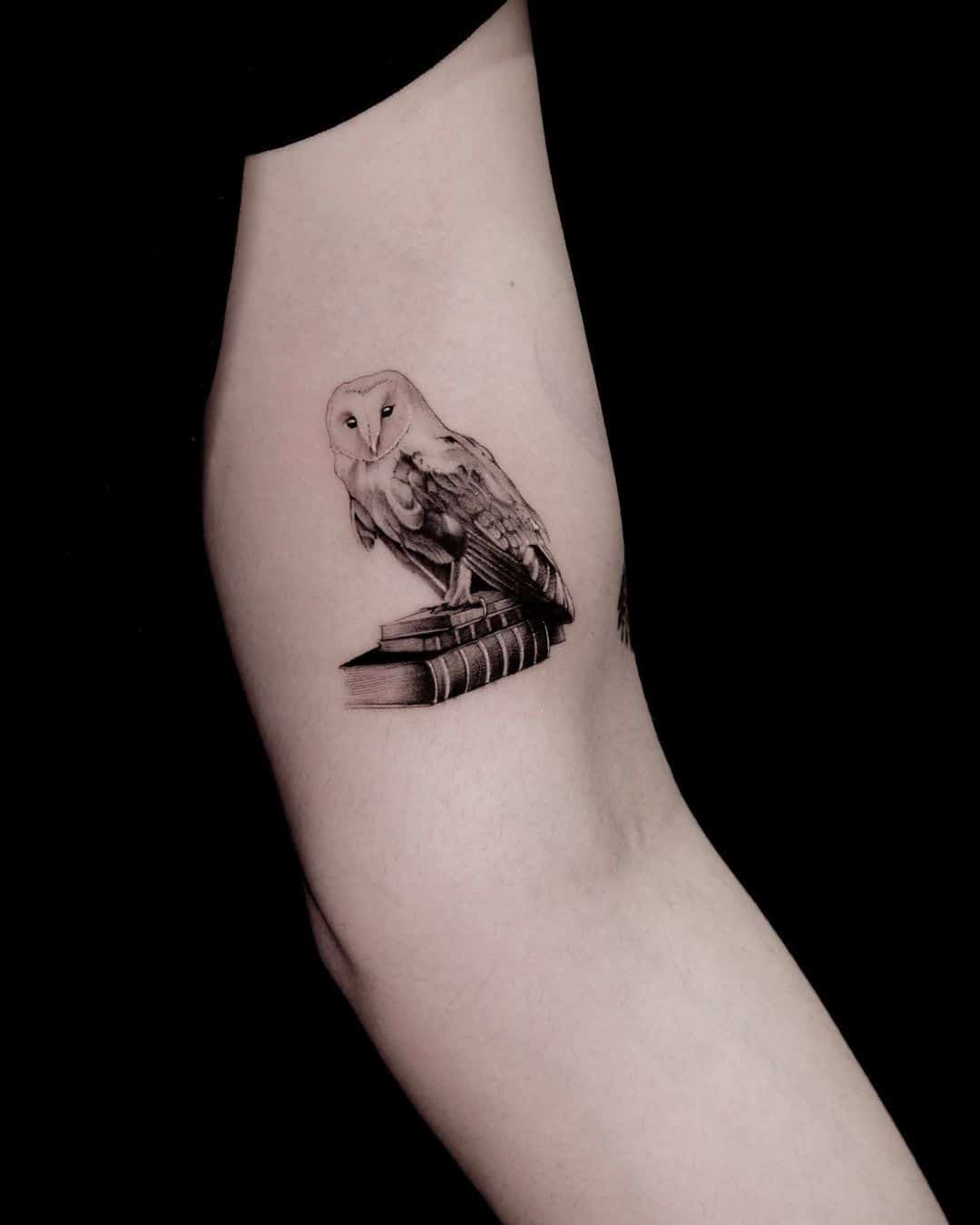 Owl tattoo for women by zionele