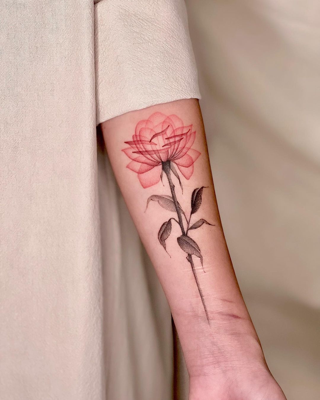 Rose tattoos by dudutattooist