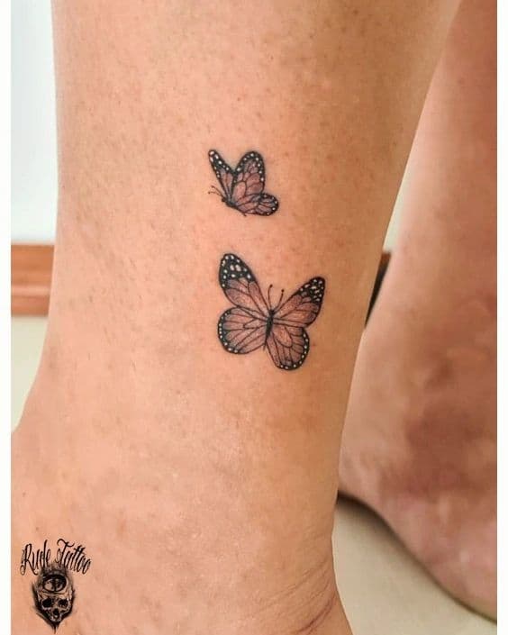 Simple butterfly tattoo by rude tattoo