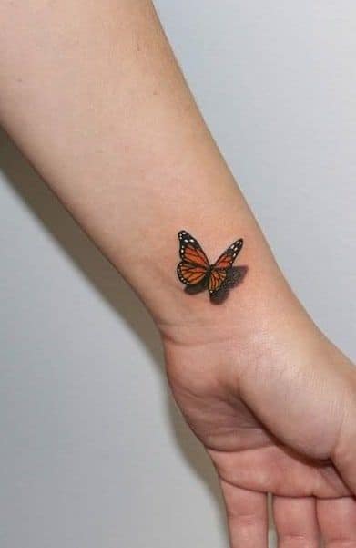Small butterfly tattoo 1