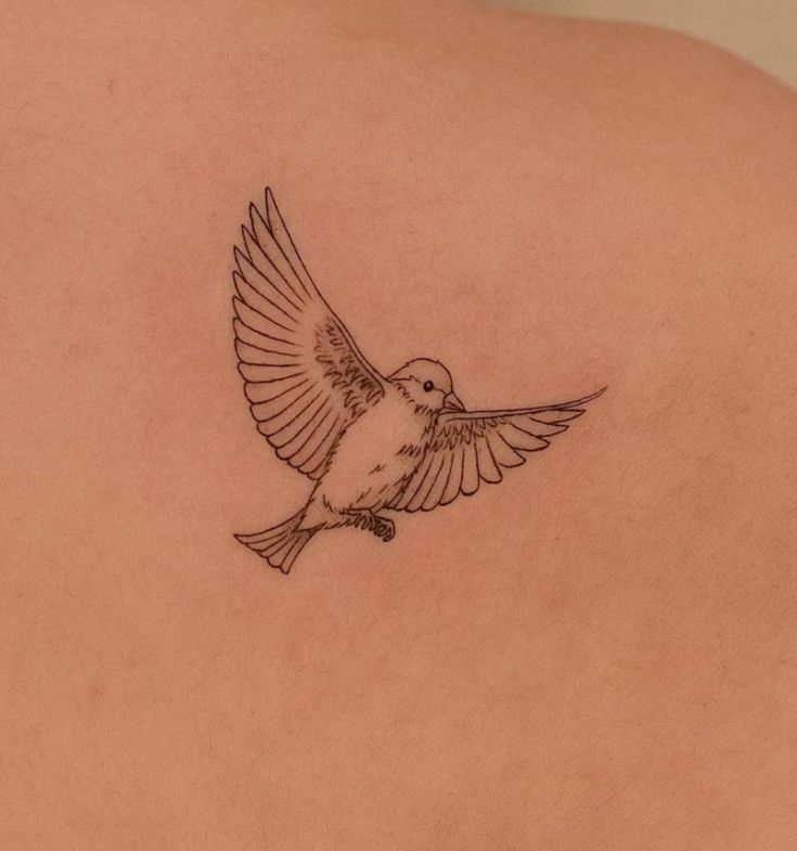 Small dove tattoo 4