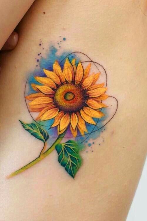 Sunflower tattoo 2