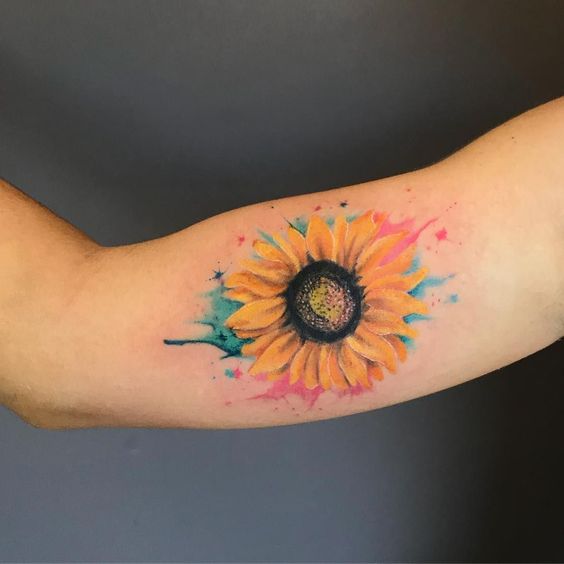 Sunflower tattoo 4