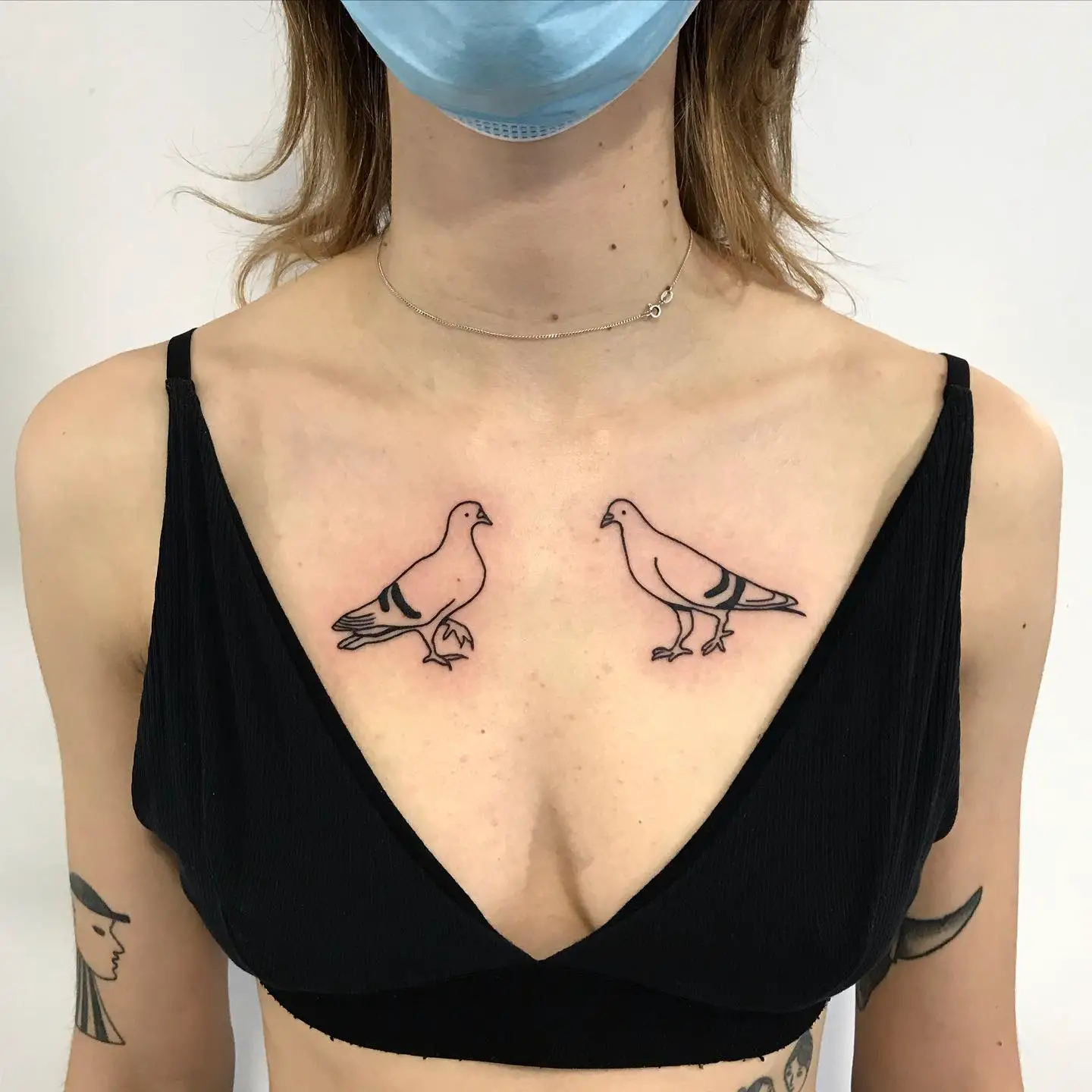 Two dove tattoo by kraeykraeykraeykraey