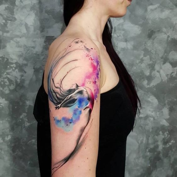 Watercolor tattoos for women 1