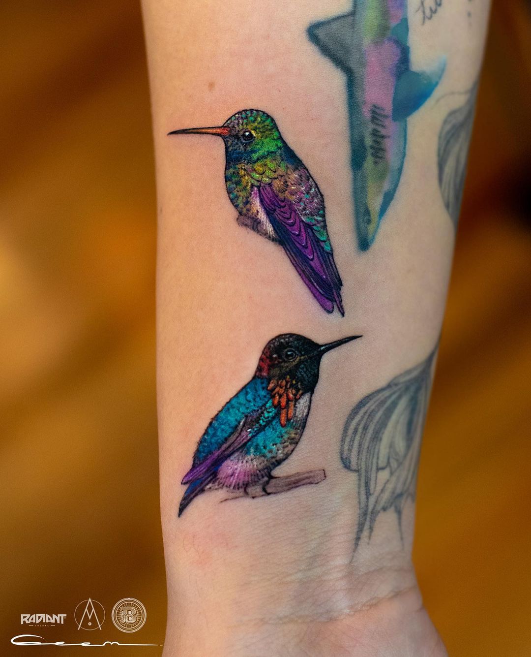 humming bird tattoo by geem tattoo