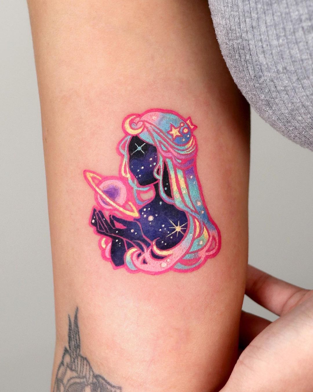 watercolor tattoo by tattooist sigak