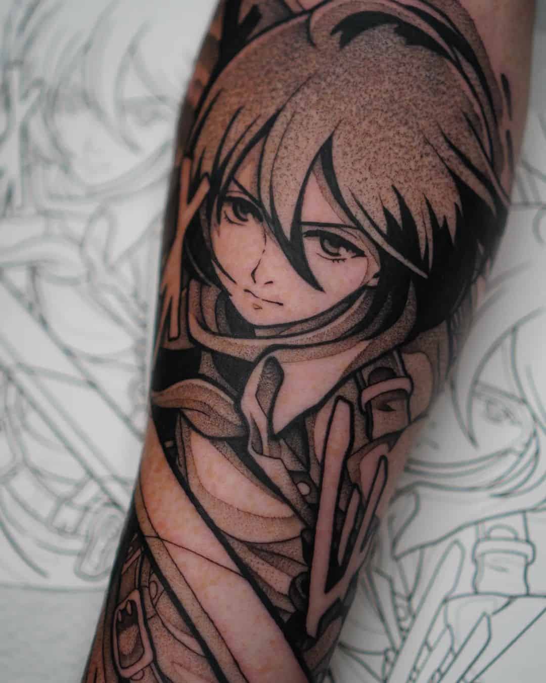 Anime tattoo by kodiellistattoos