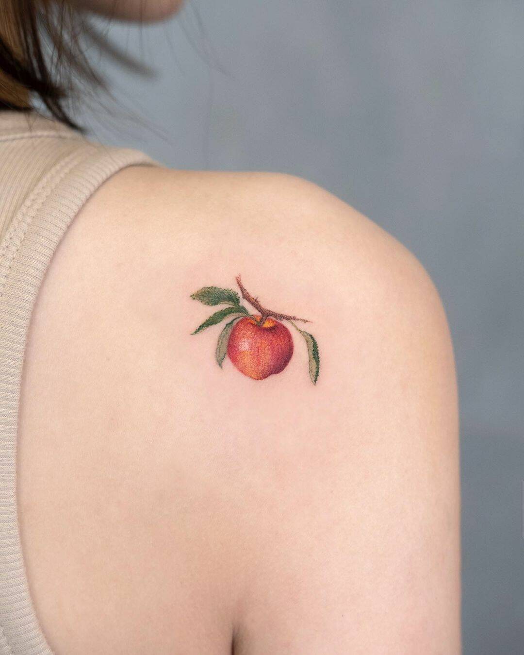 Apple tattoo by newtattoo studio