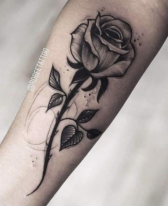 Black rose tattoo 2