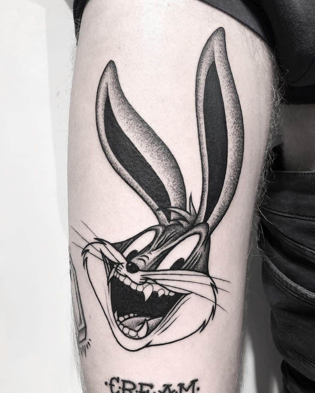 Bunny bugs tattoo by fran.ondo