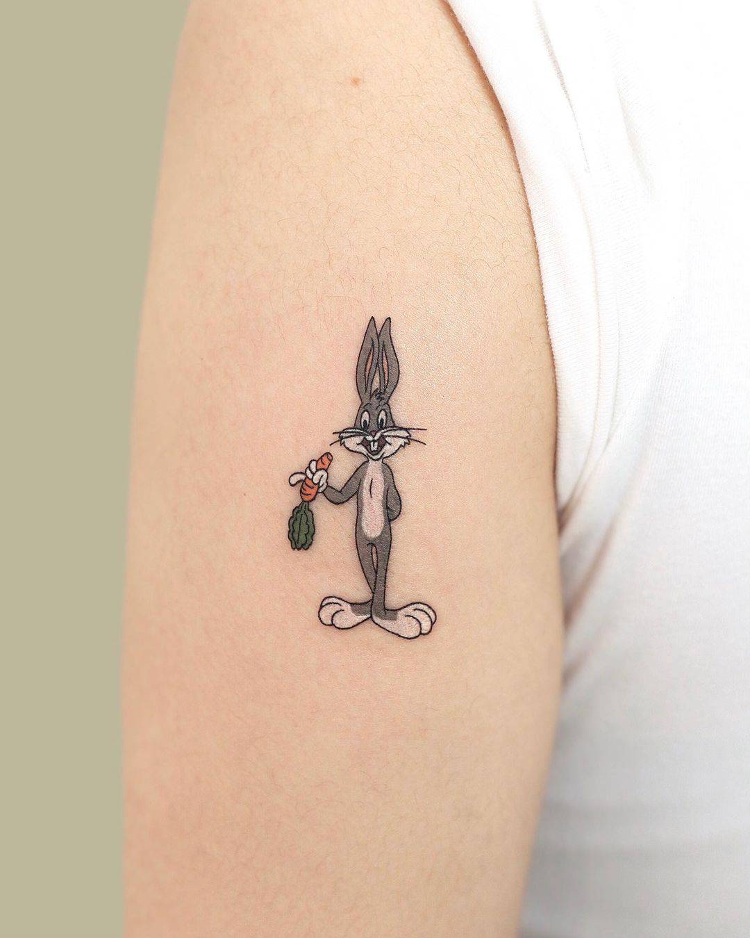 Bunny bugs tattoo by tattoo.pencil