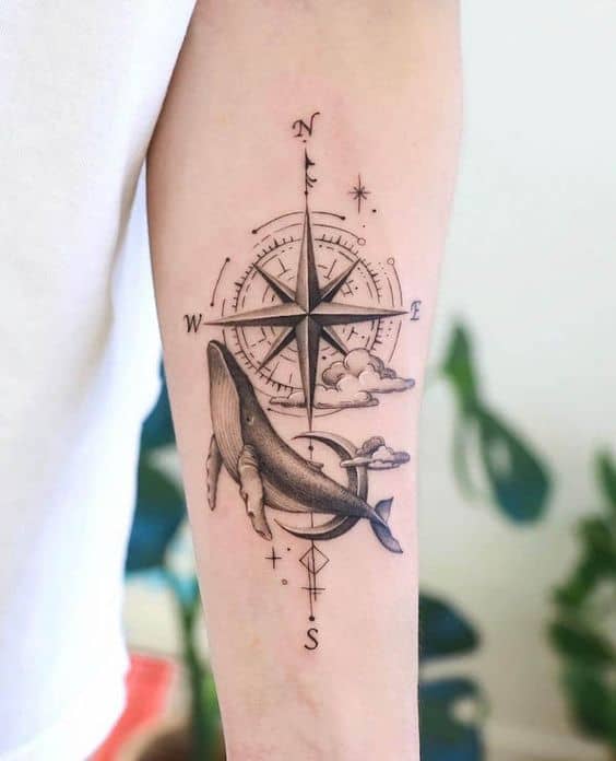 Compass tattoo 1 1