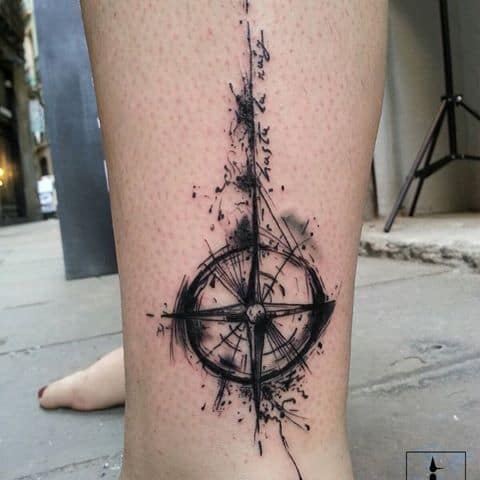 Compass tattoo 2