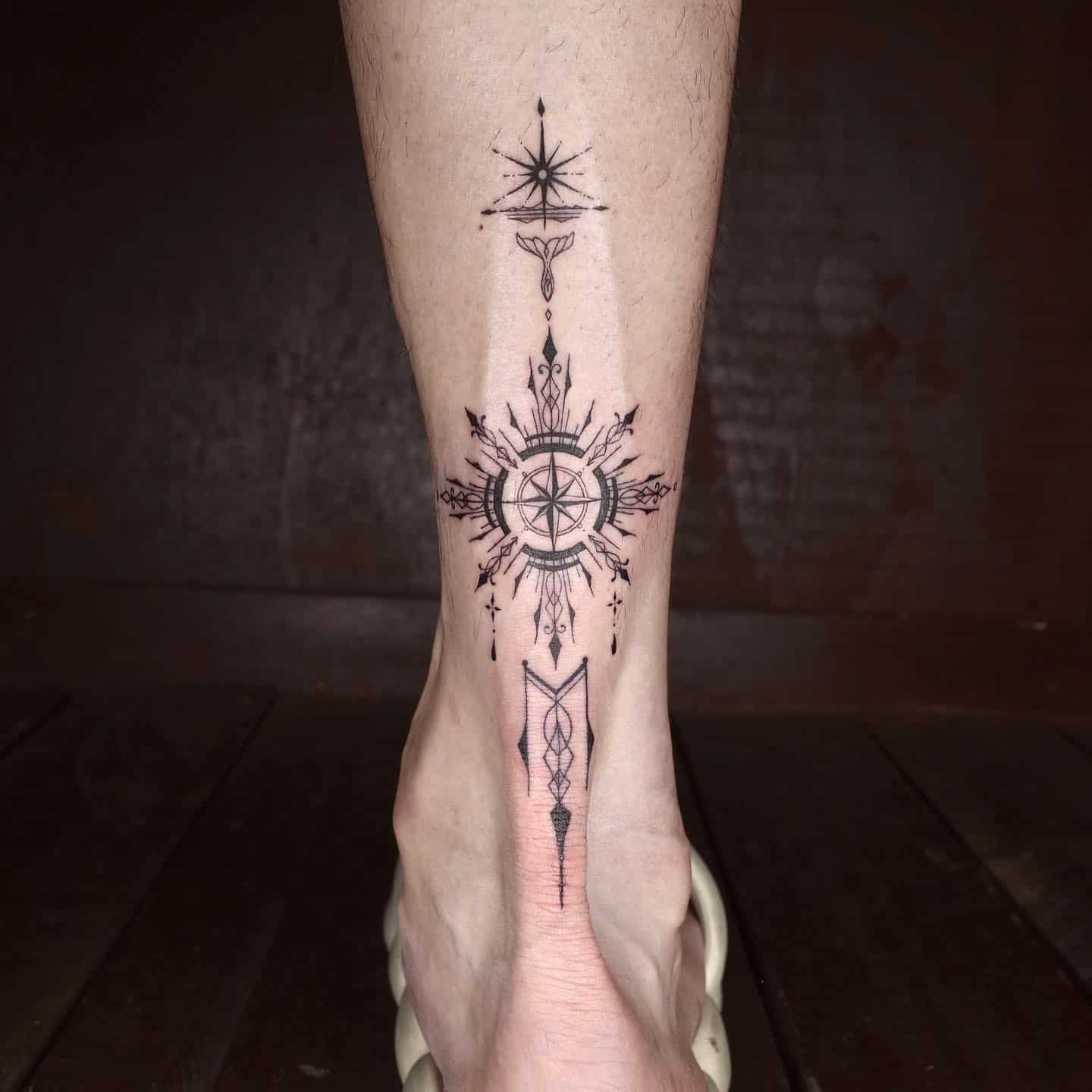 Compass tattoo by takeiteasyluv