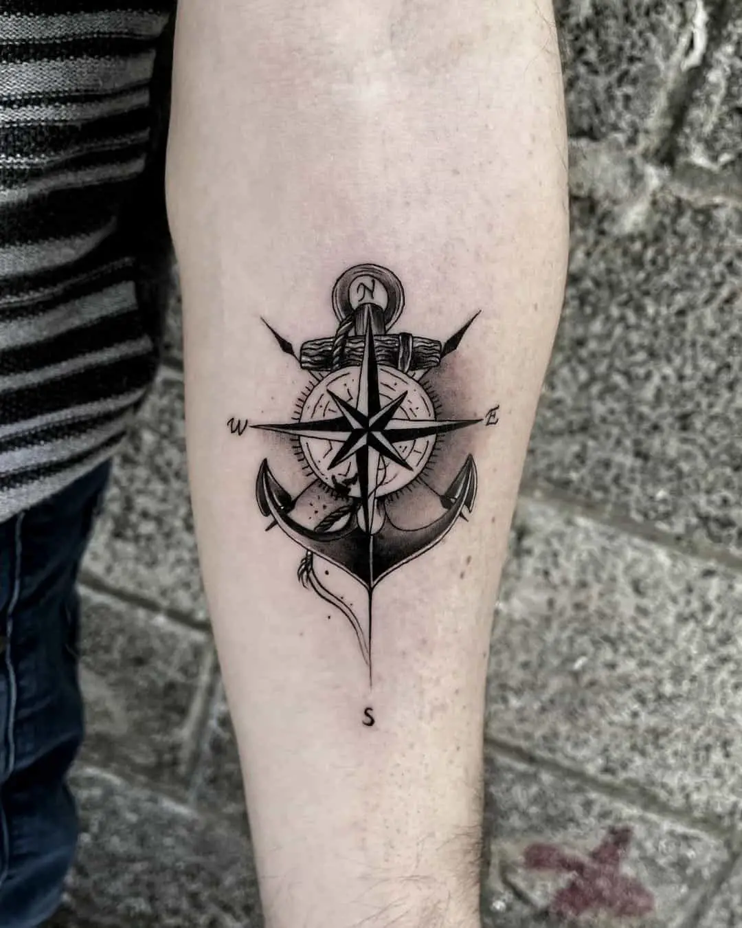 Compass tattoo by tattooelbrus
