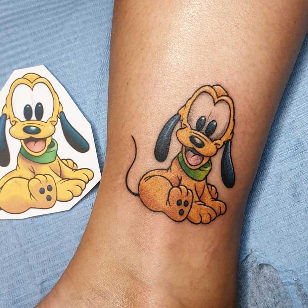 Dog tattoo by andrew.g.tattoo