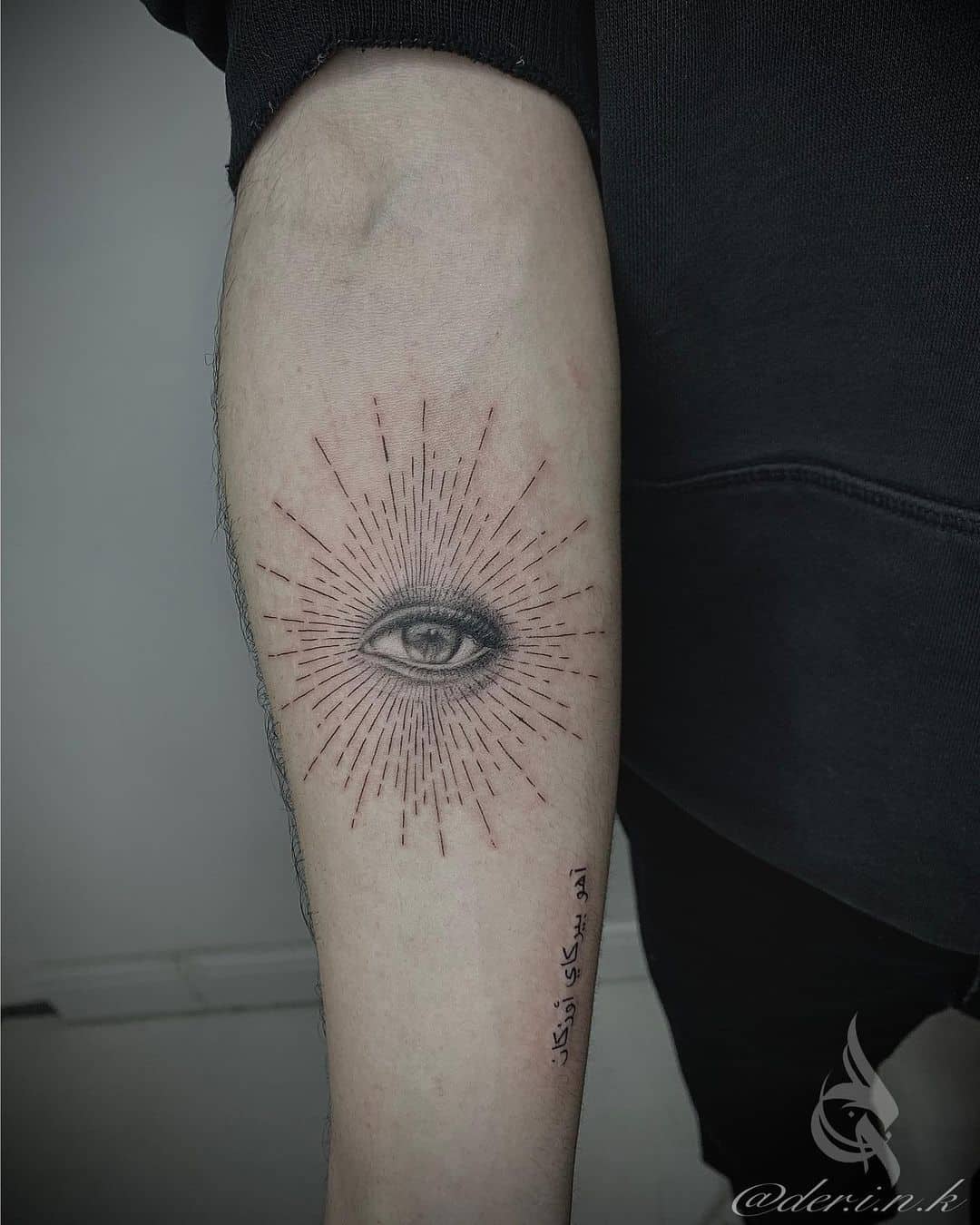 Dotwork eye tattoo by der.i.n.k