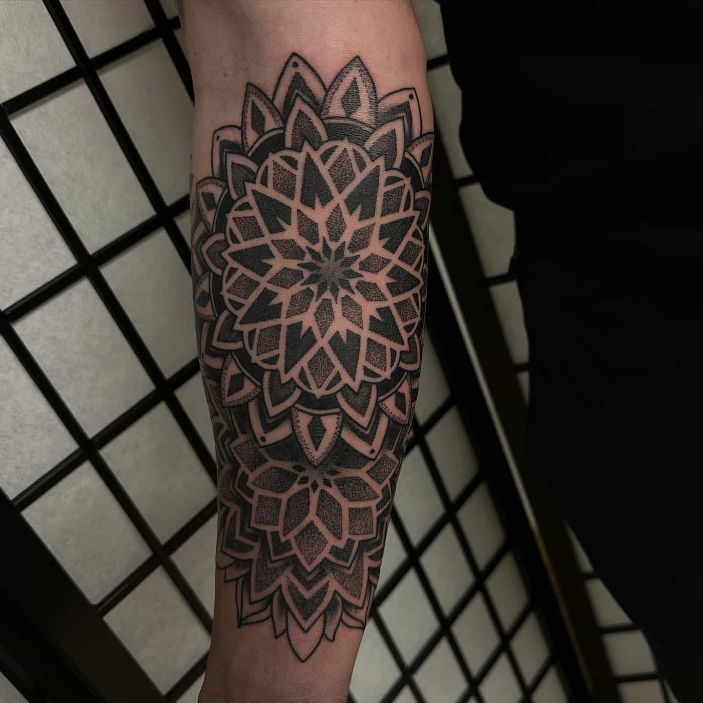 Dotwork mandala tattoo by deancowley hbt