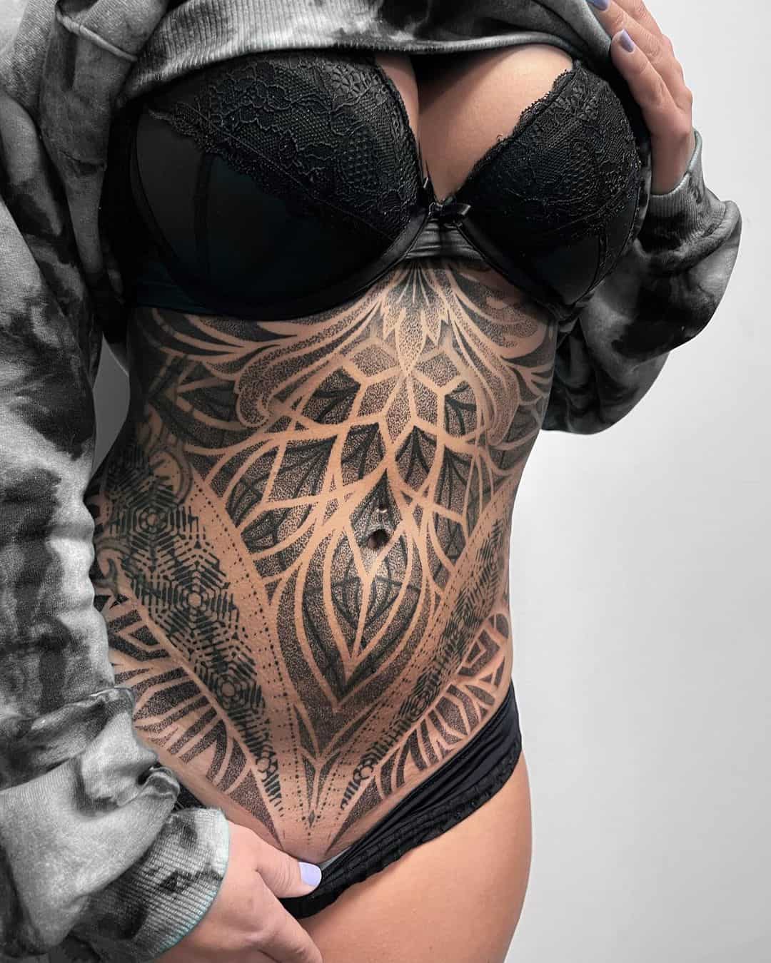 Dotwork tattoo for women by emanscorfna