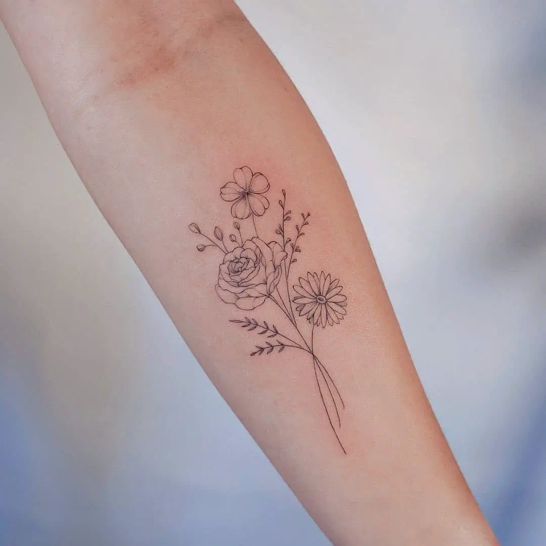 Fineline rsoe tattoo by kimi doartink
