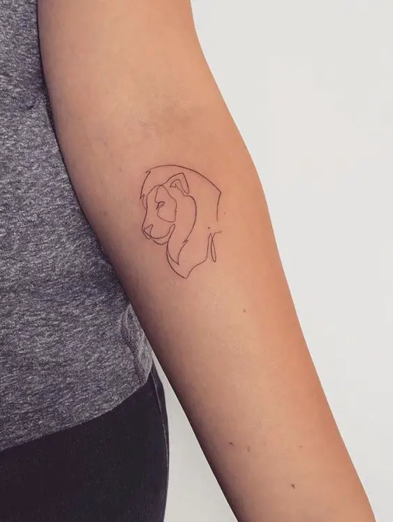 Fineline tattoo on arm 1