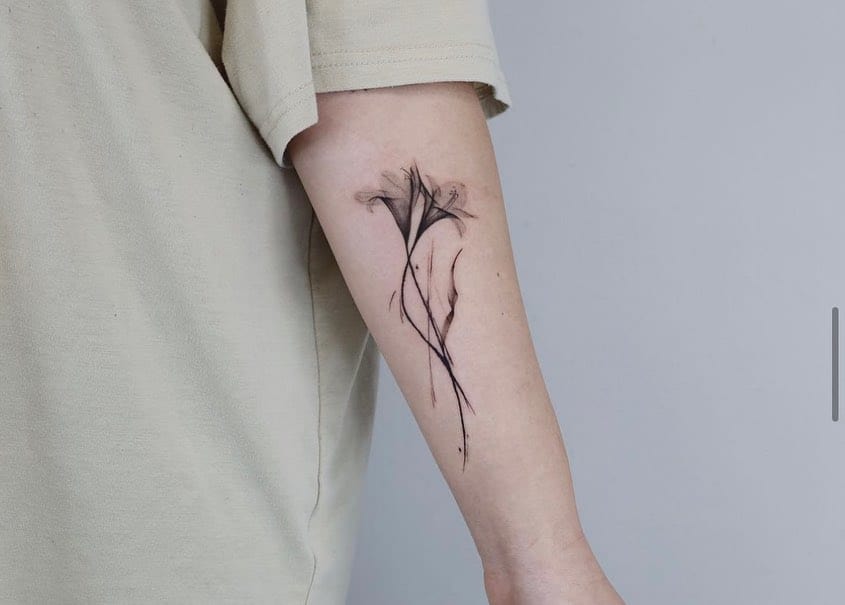 Flower tattoo by