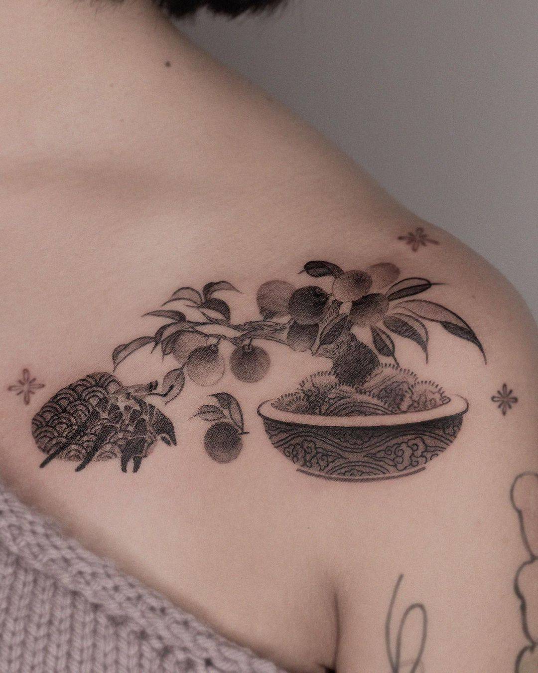 Fruit tattoos for women by e.o.orient