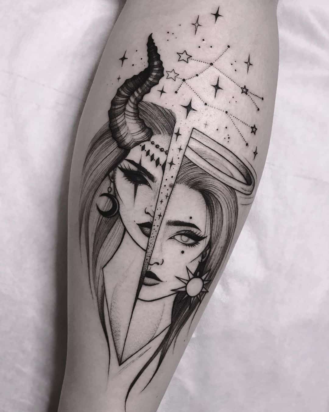Gemini tattoo by tattooastrid 1