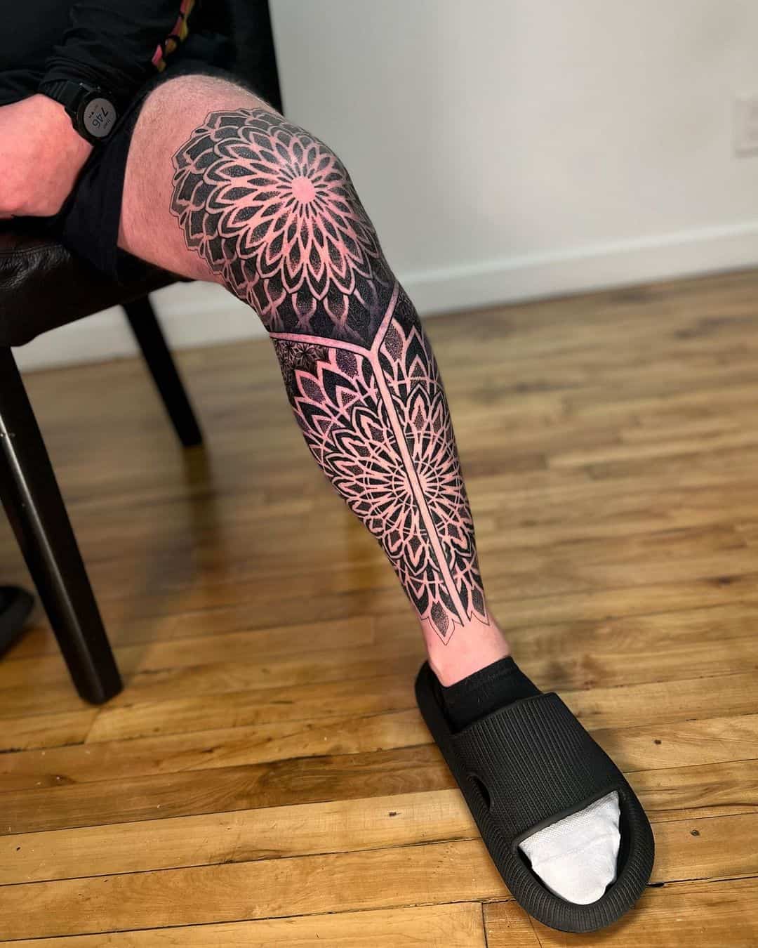 Geometric dotwork tattoo by fleur.tattoos