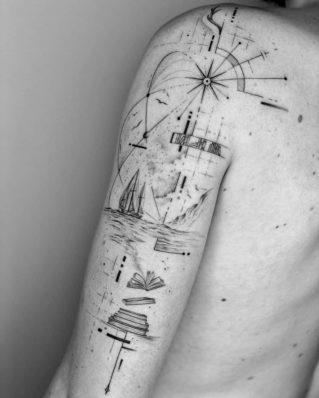 Geometric tattoo by judz.ttt
