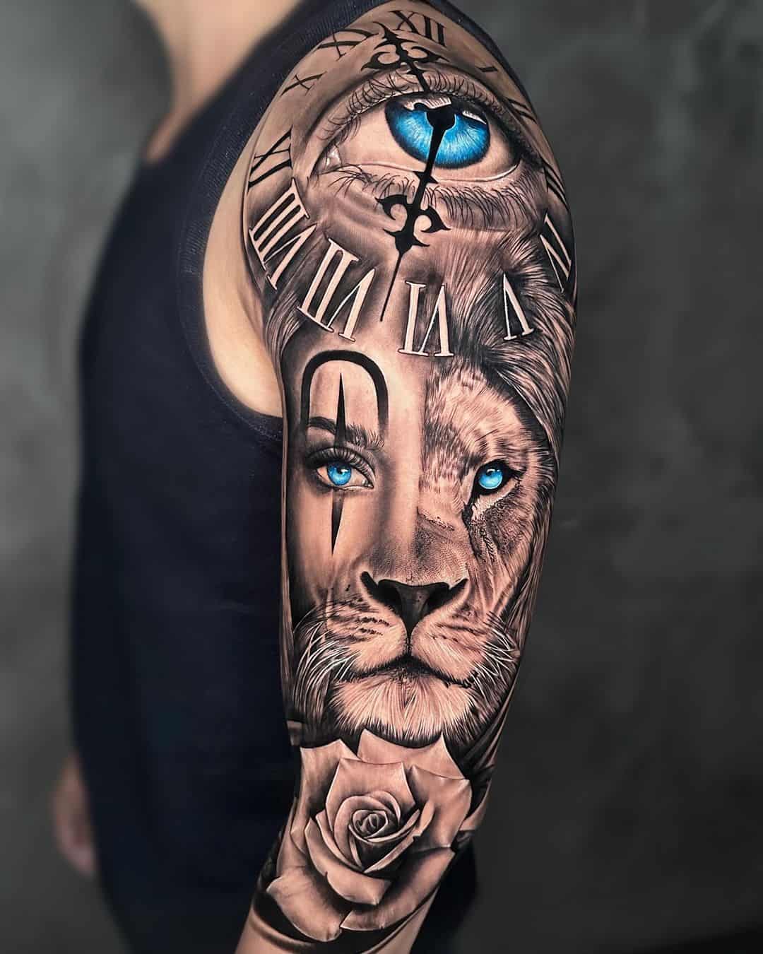 Lion tattoo design by gabrielsouza.tattoo