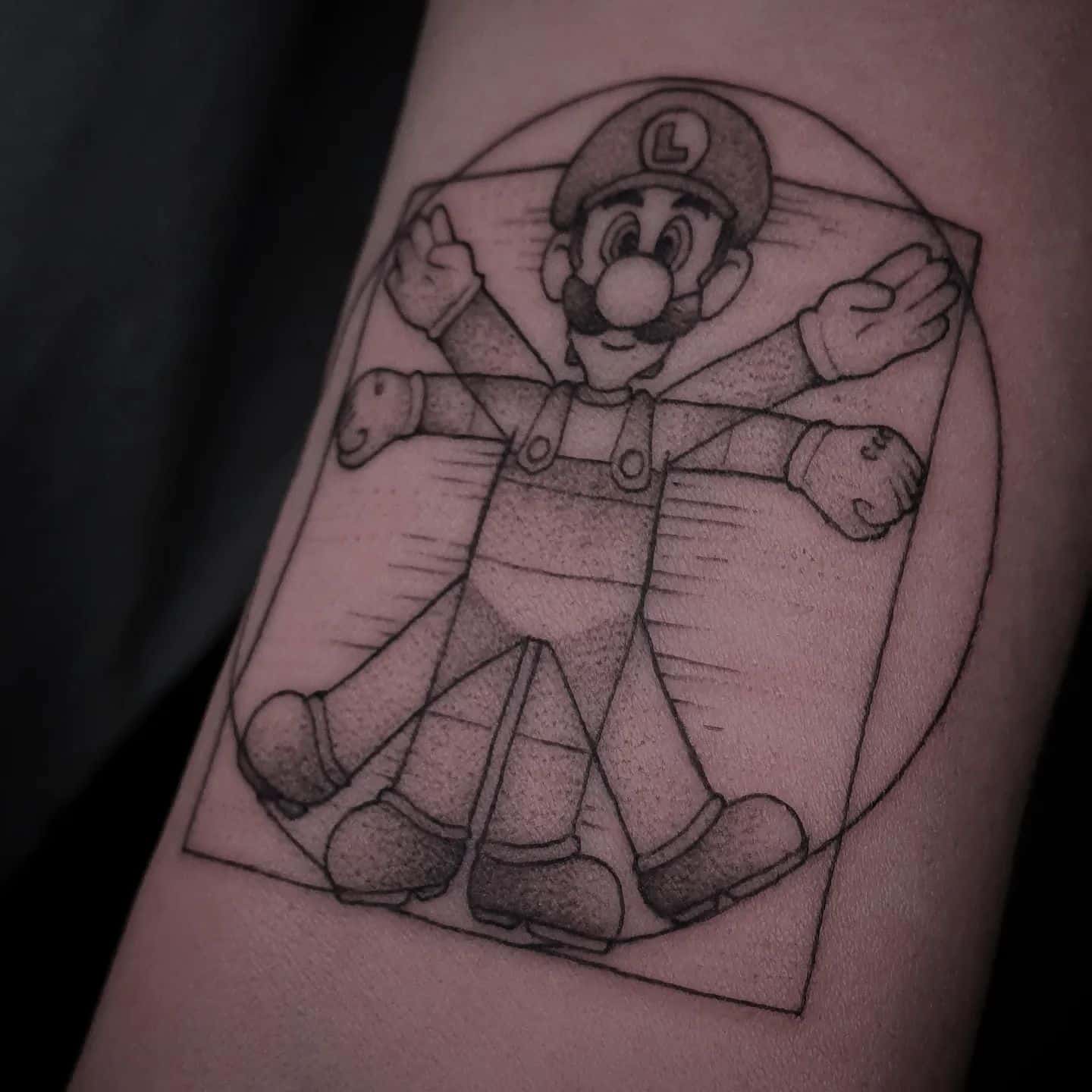 Mario tattoo by snip art