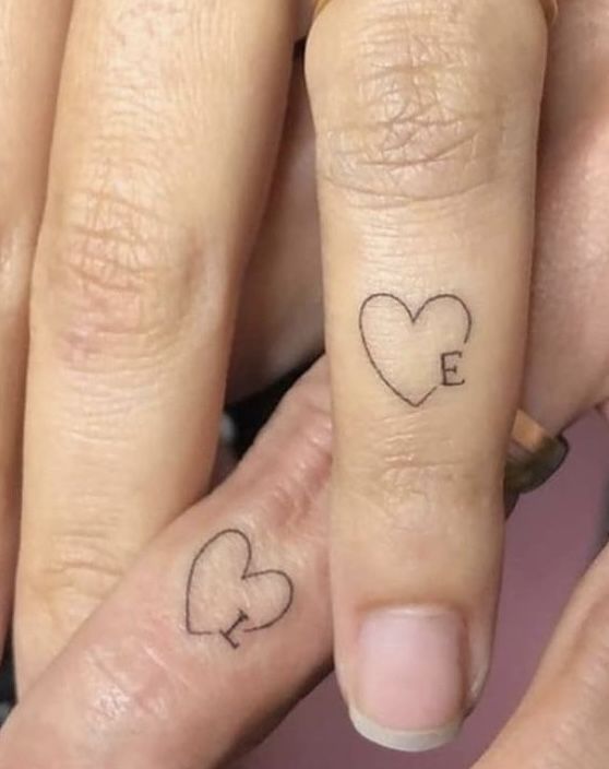 Matching finger tattoo 4