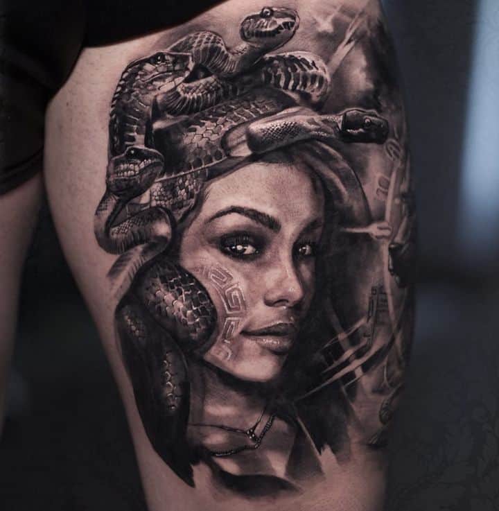 Medusa tattoo by myskow slawomir