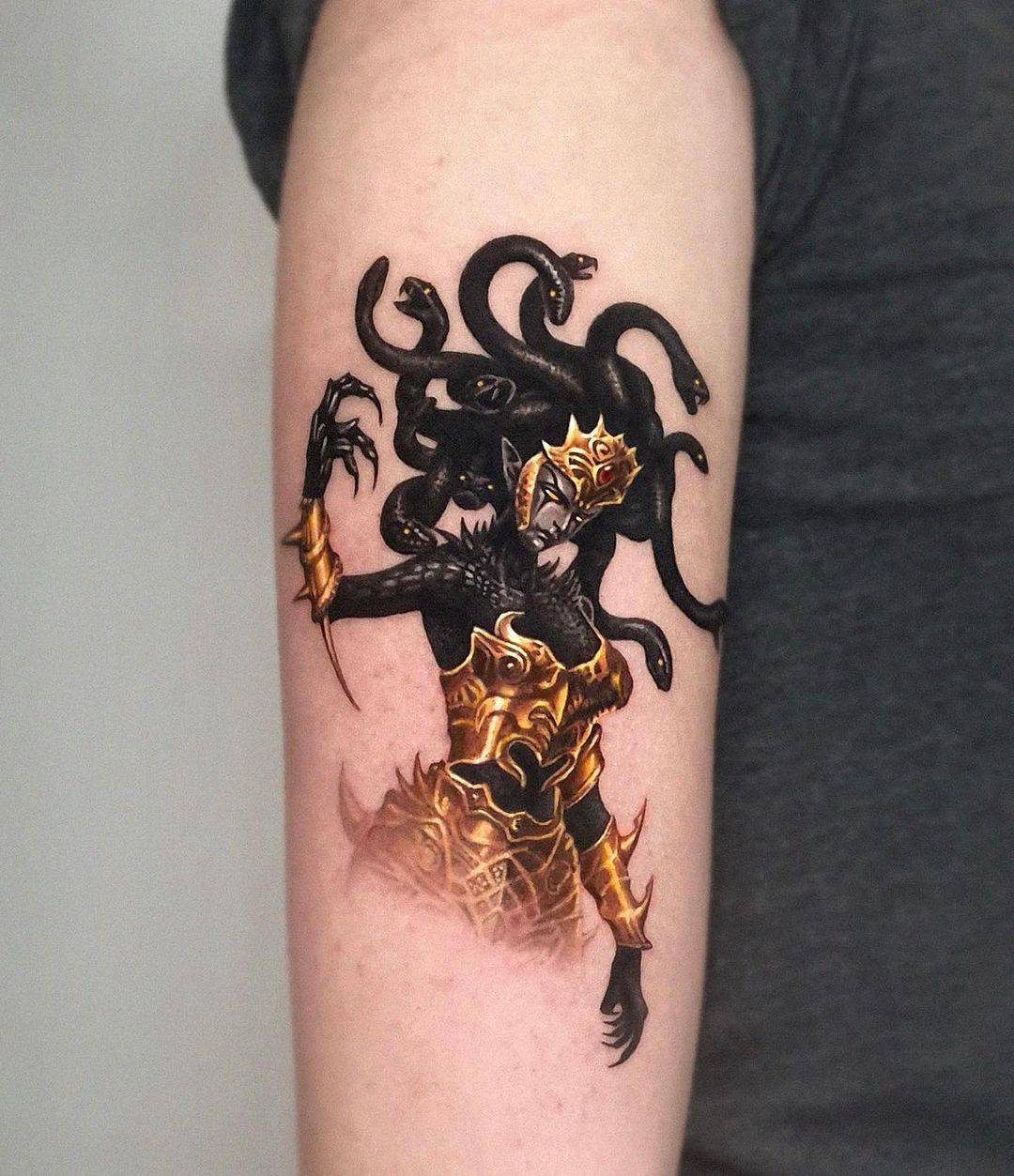 Medusa tattoos for women by artesobscurae