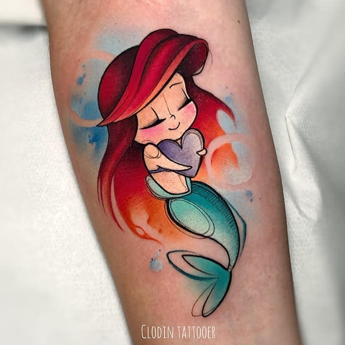 Mermaid tattoo design by clodin 93