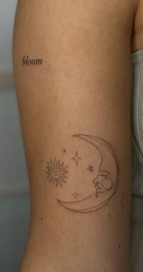 Moon tattoo 2