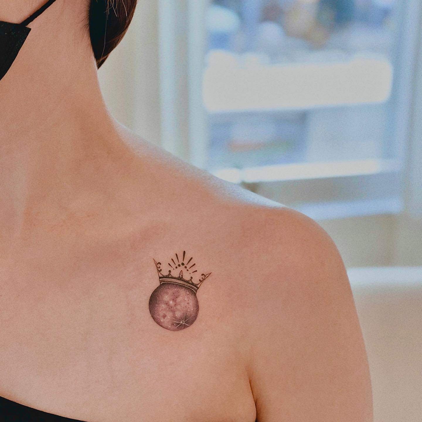 Moon tattoo by dalgu tattooer