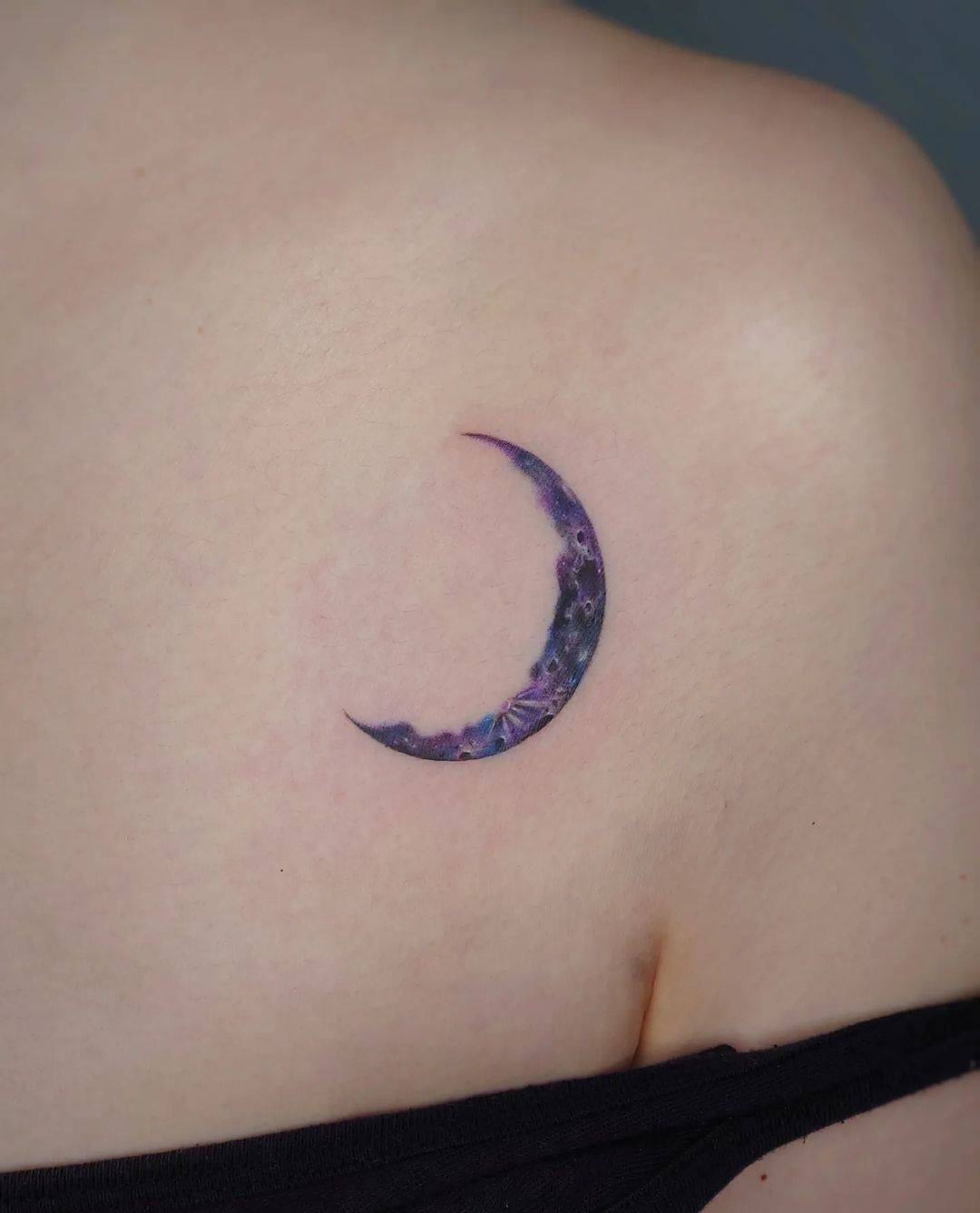 Moon tattoo by