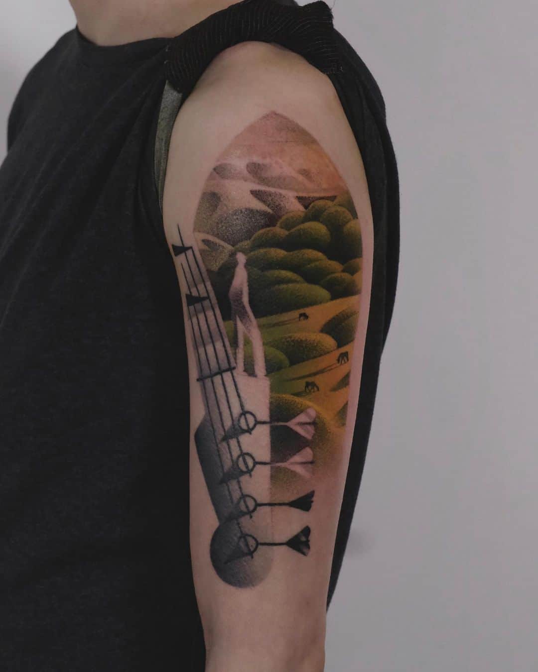 Music tattoo by michalina bolach
