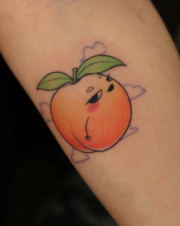 Orange tattoo by maria.das .tattoos
