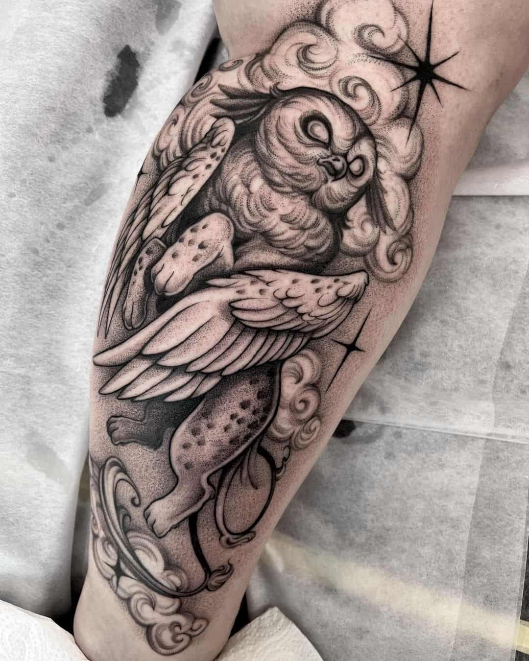 Owl tattoo by katarzyna.kowalicka.tattoo