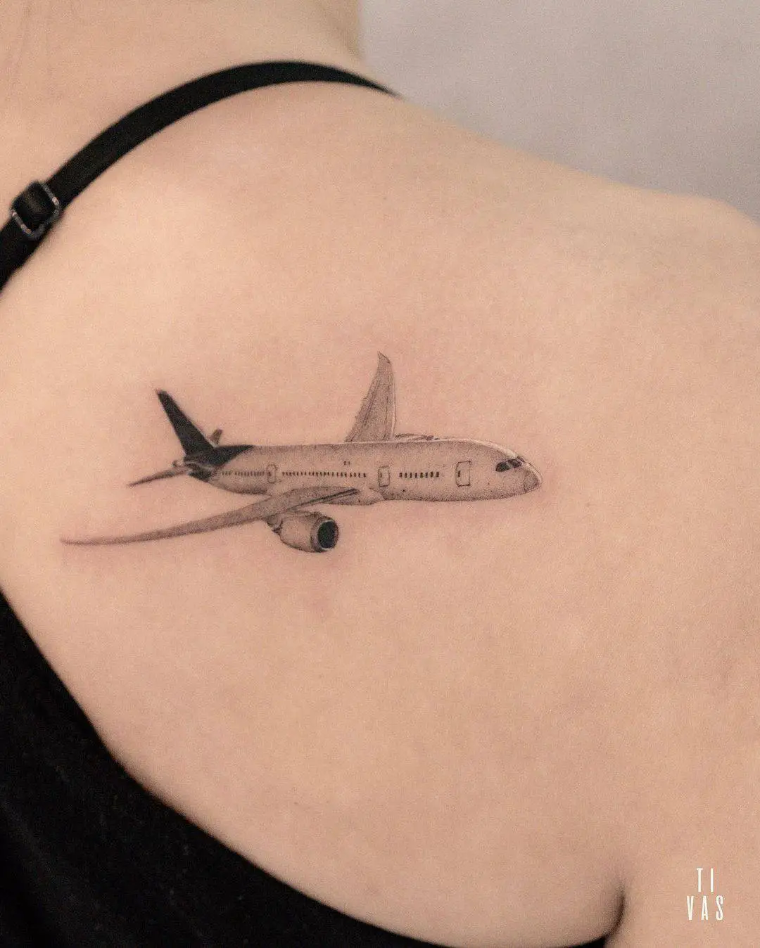 Plane tattoo by tivas