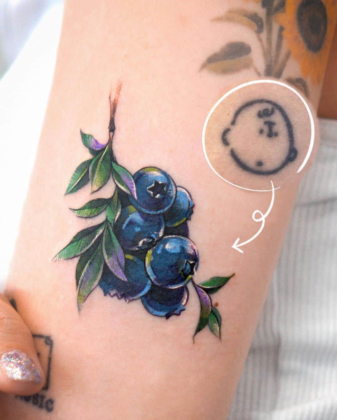 Realistic fruit tattoo by eden tattoo