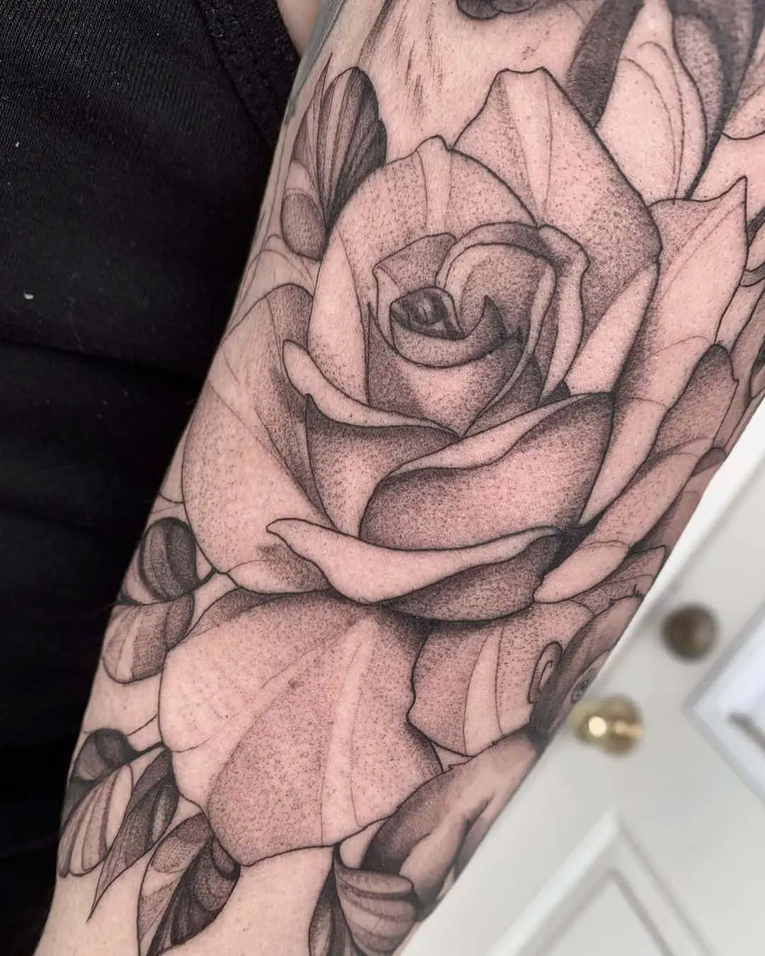 Rose tattoo by michaelatattoos