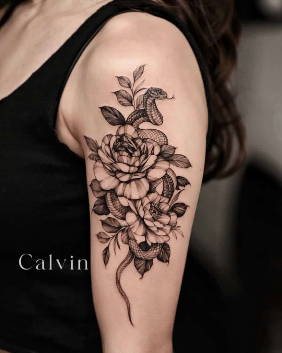 Rose tattoo design by modoink tattoo