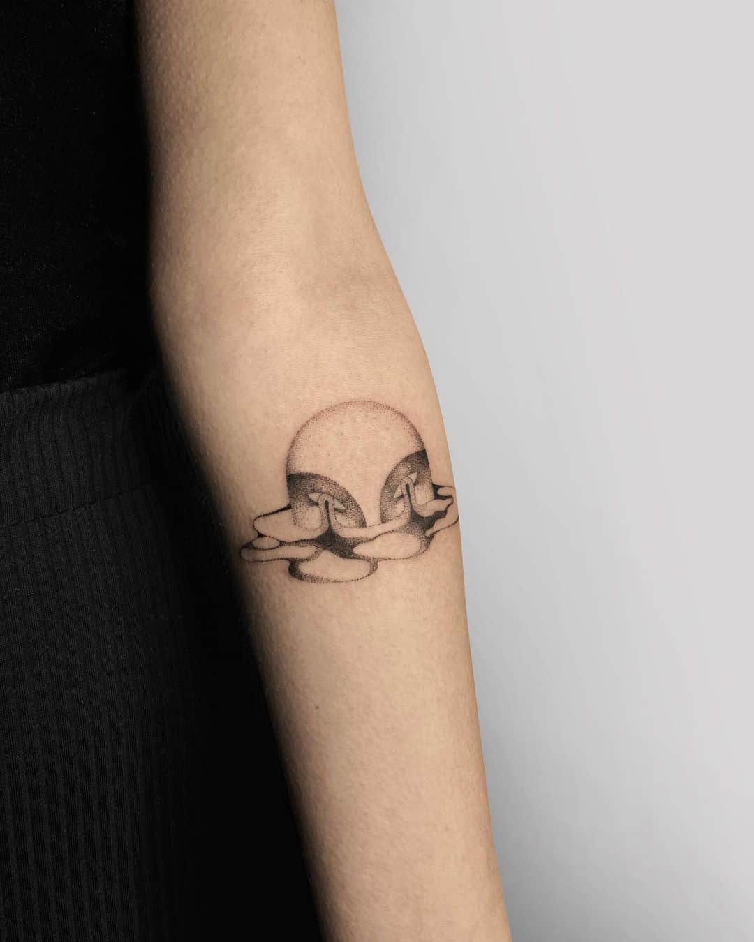 Simple dot tattoo by encr.ecarlate