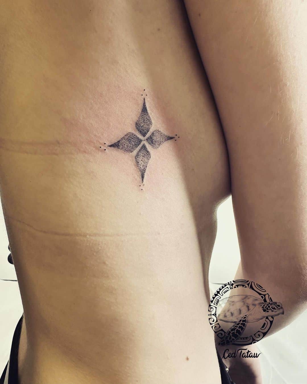 Simple dotwork tattoo by ced tatau