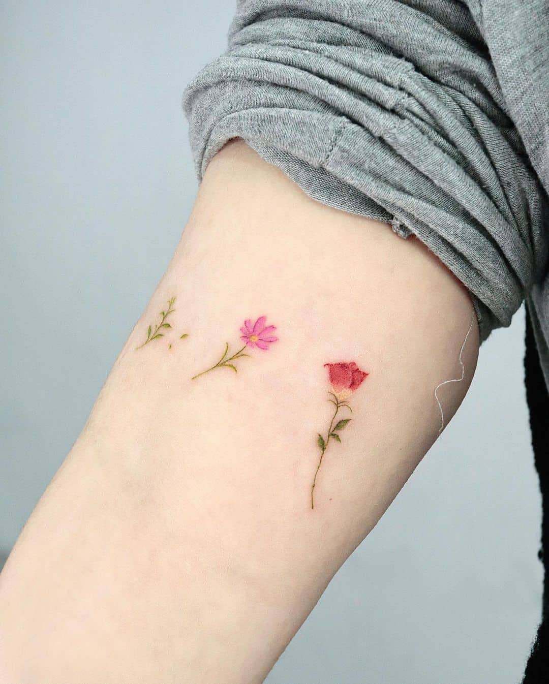 Simple rose tattoo by aol.tattoo
